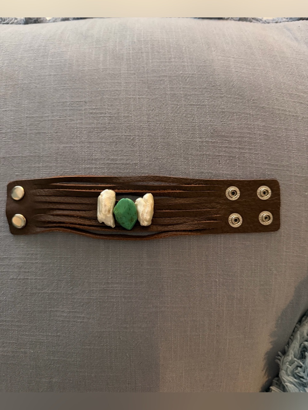 Turquoise and Pearl Bracelet